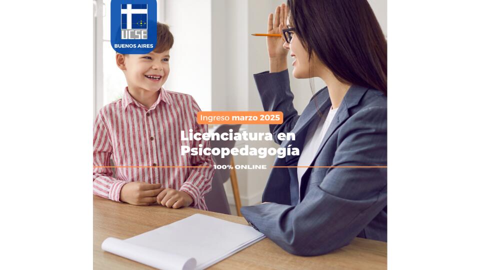 Licenciatura en Psicopedagogía (Ciclo de Complementación Curricular) (A distancia)